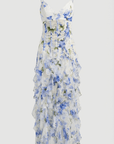 Alana Ruffled Floral Maxi Dress