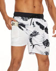 Trendy swim shorts with lining and phone pocket - Cesar