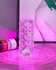 16 Colour Rose Rays Crystal Diamond Table Lamp