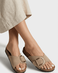 Buckle Slip On Sandals