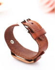 Vintage Leather Quartz Stone Ladies' Watch