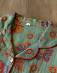 2-Piece Cotton Loungewear Set with Butterfly Print for Women