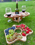 2-in-1 Fruit and Wine Glass Table Rack