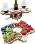 2-in-1 Fruit and Wine Glass Table Rack