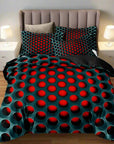 3-Piece Duvet Cover Set with Futuristic 3D Pattern