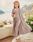 3-Piece Stretchy Knitted Cardigan + Top + Leggings - Charmaine