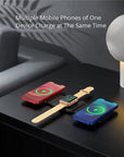 3-in-1 Wireless Charger - One charger for your smartphone, smartwatch, and earbuds
