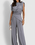 Claire Draped Two-Piece Set