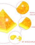 3D Crystal Puzzle Pyramid