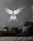 3D Eagle Wall Sconce LED Wall Lamp Resin Animal Statue