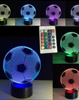 3D Football Lamp | Multiple Colours