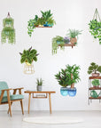 3D Green Plant Wall Stickers