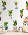 3D Green Plant Wall Stickers