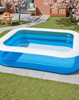 4 Person Inflatable Swimming Pool - Durable PVC Material