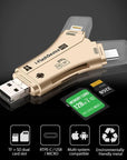 4-in-1 Portable Card Reader for Mobile Phones