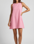 Sienna Scallop Mini Dress