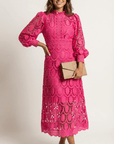 Calista Lace Midi Dress
