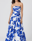 Fiona Strapless Floral Maxi Dress