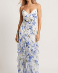 Alana Ruffled Floral Maxi Dress