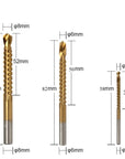 6-Piece Titanium Drill Bit Set | For precise drilling through metal, wood, and other materials