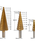 6-Piece Titanium Drill Bit Set | For precise drilling through metal, wood, and other materials