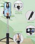 6 in 1 Wireless Bluetooth Selfie Stick