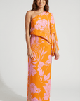 Rosie Printed One-Shoulder Maxi Dress