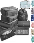 8-Piece Travel Set – Luggage Dividers & Organiser Cubes
