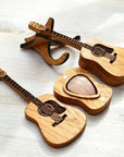 Acoustic Guitar Plectrum Box Made of Wood