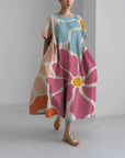 Adelia - Bohemian Dress with Floral Pattern