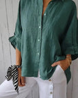 Aelita - Casual Shirt Made from Cotton and Linen