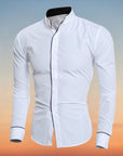 Ahmet – Shirt with Stand-Up Collar