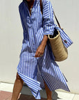 Aliyah - Striped Shirt Dress