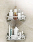Aluminium Shower Shelf with Self-Adhesive Fixing