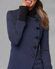 Alyssa - Stylish Tailored Coat with High Collar