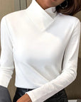 Amalina - Elegant Roll Neck Top