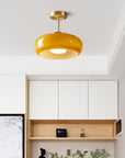 Amber Retro Glass Pendant Light