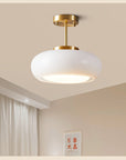 Amber Retro Glass Pendant Light