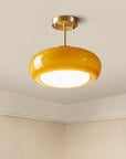 Amber Retro Glass Pendant Light