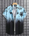 Amich - 3D Floral Print Hawaiian Shirt