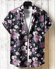 Amich - 3D Floral Print Hawaiian Shirt