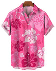 Amigo - 3D Flower Plant Print Hawaii Shirt