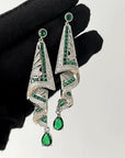 Anastacia – Vintage Earrings Made of Sterling Silver with Gemstones