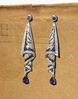 Anastacia – Vintage Earrings Made of Sterling Silver with Gemstones