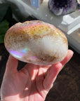 Angel Aura Heart Shaped Rainbow Crystal Cluster