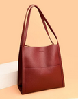 Annarosa – Plain, Simple Shoulder Bag Made of Genuine Leather