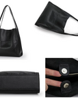 Annarosa – Plain, Simple Shoulder Bag Made of Genuine Leather