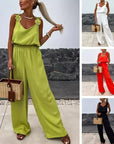 Anselma - Sleeveless Jumpsuit with Wide Leg