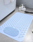 Anti-Slip Shower Mat with Built-in Foot Scrubber