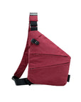 Anti-theft shoulder crossbody bag with multiple pockets